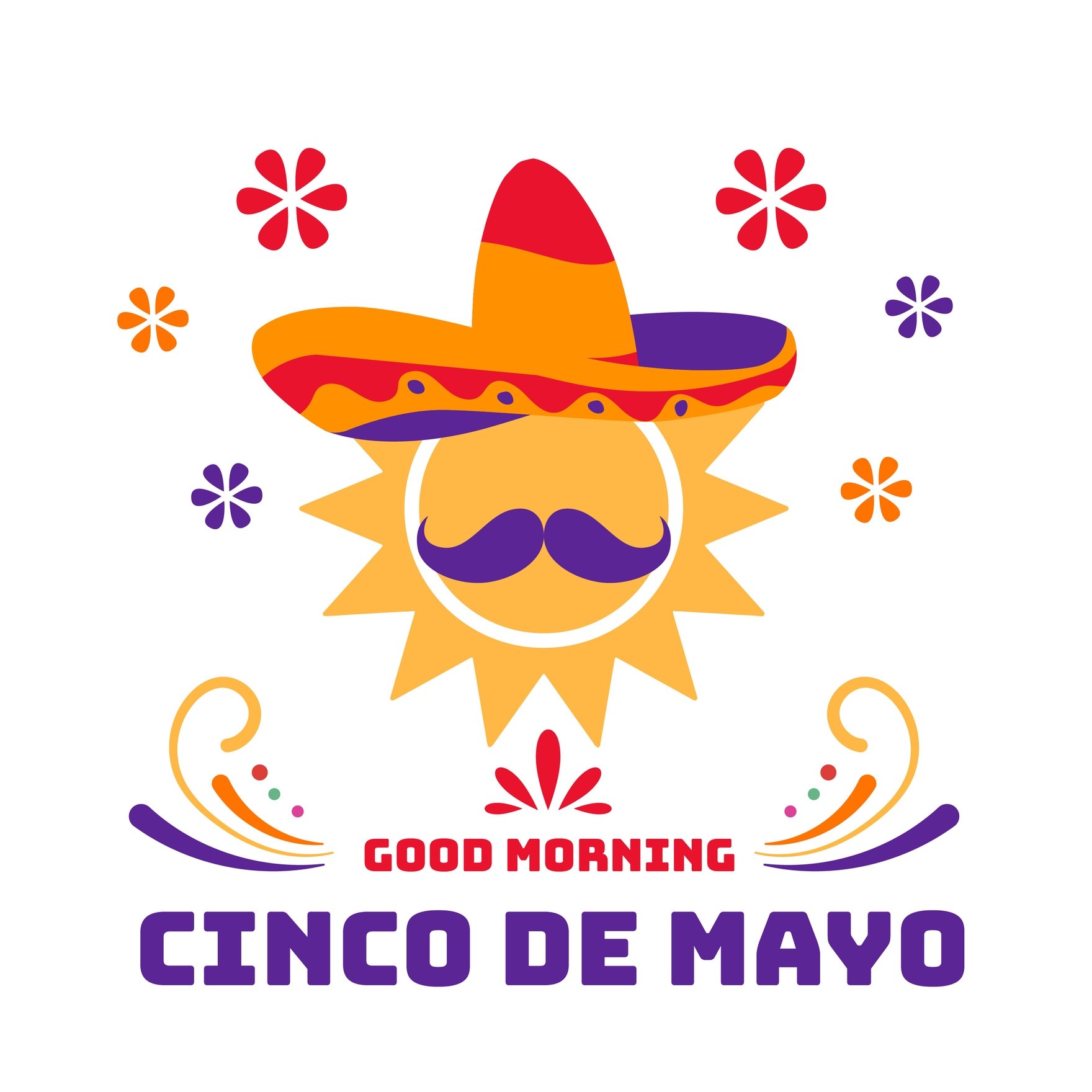 Good Morning Cinco de Mayo GIF in Illustrator, EPS, SVG, JPG, GIF, PNG, After Effects