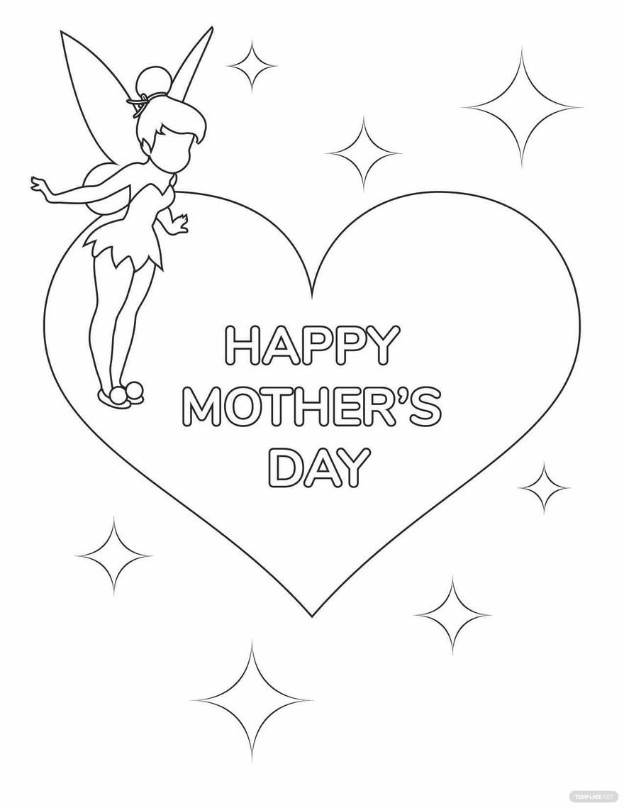 Disney Mother's Day Coloring Page