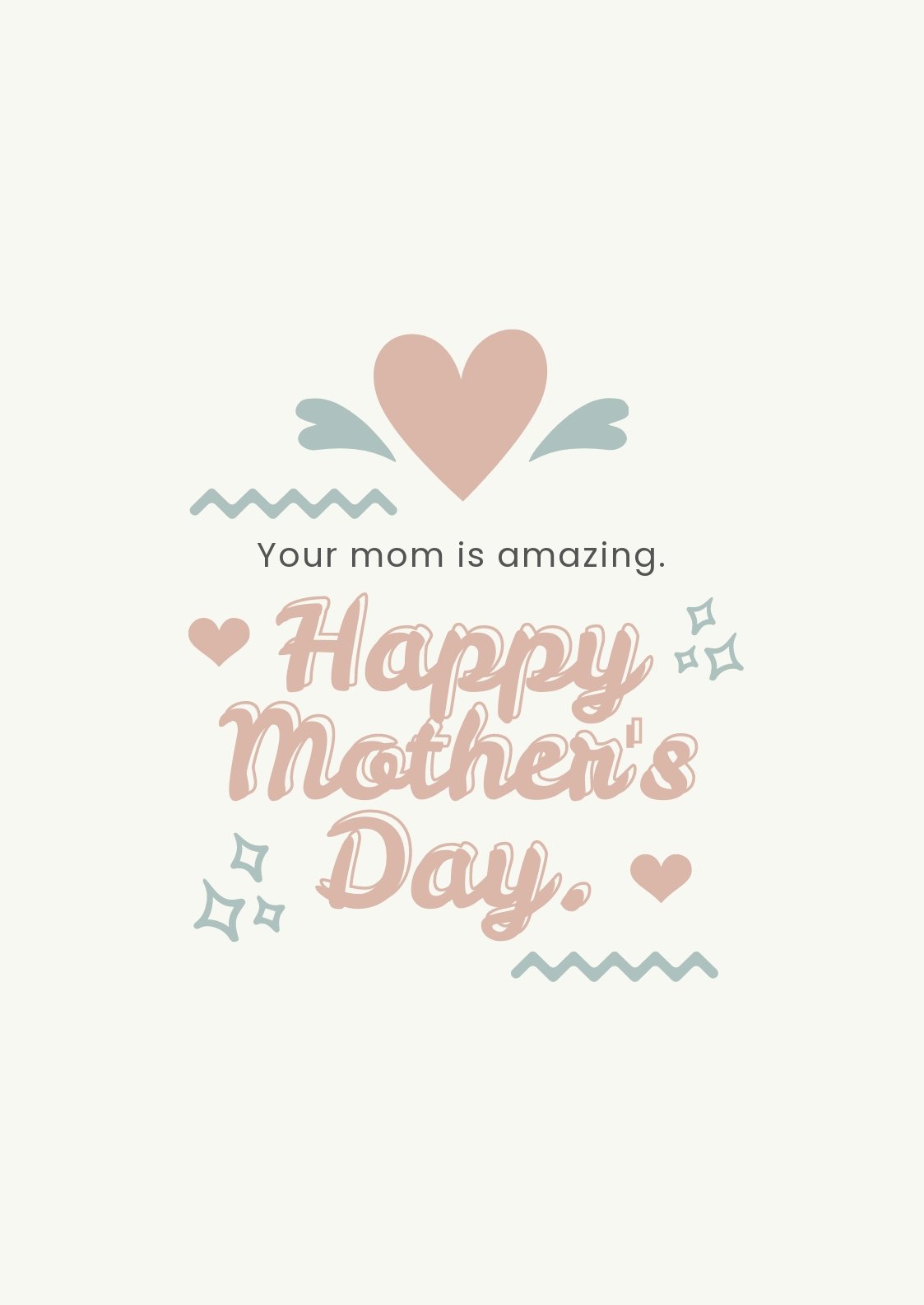Free Mother's Day Matching Shirt Template
