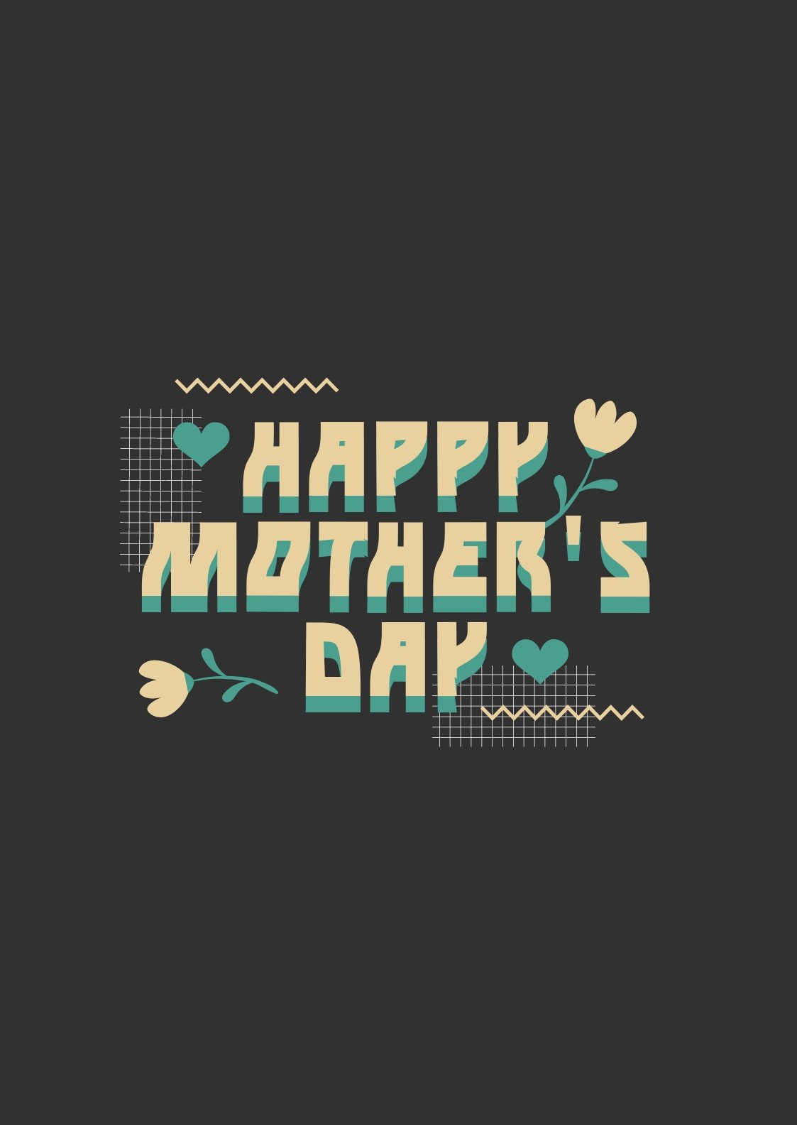 Free Vintage Mother's Day T-Shirt Template