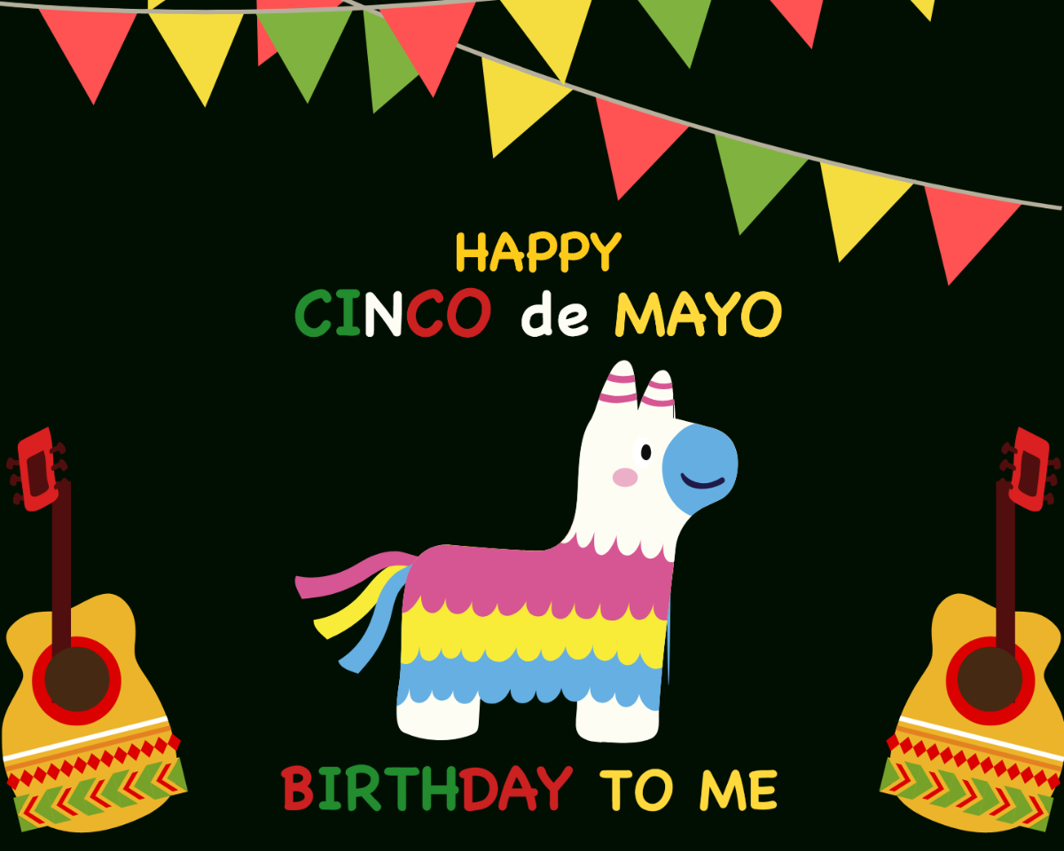 Happy Birthday Cinco De Mayo Template