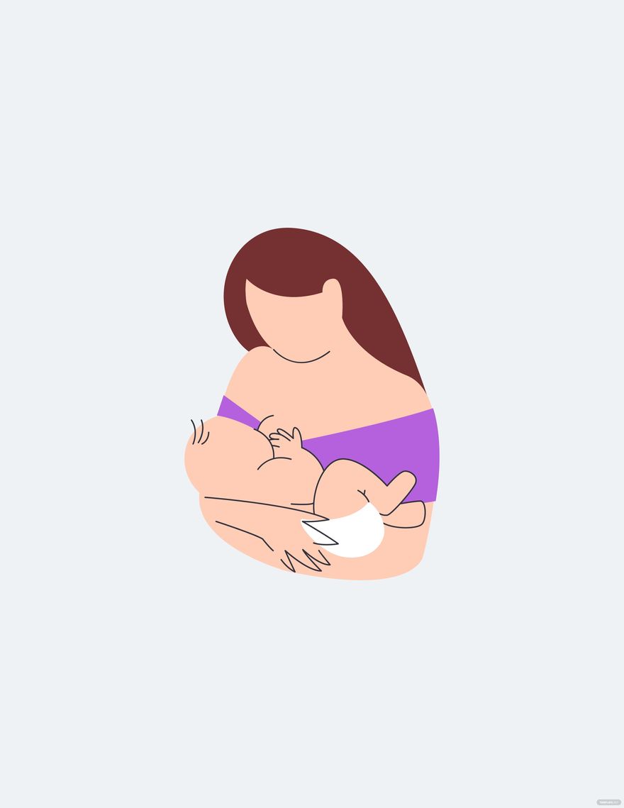 Free Mother's Day Drawing in Illustrator, EPS, SVG, JPG, PNG