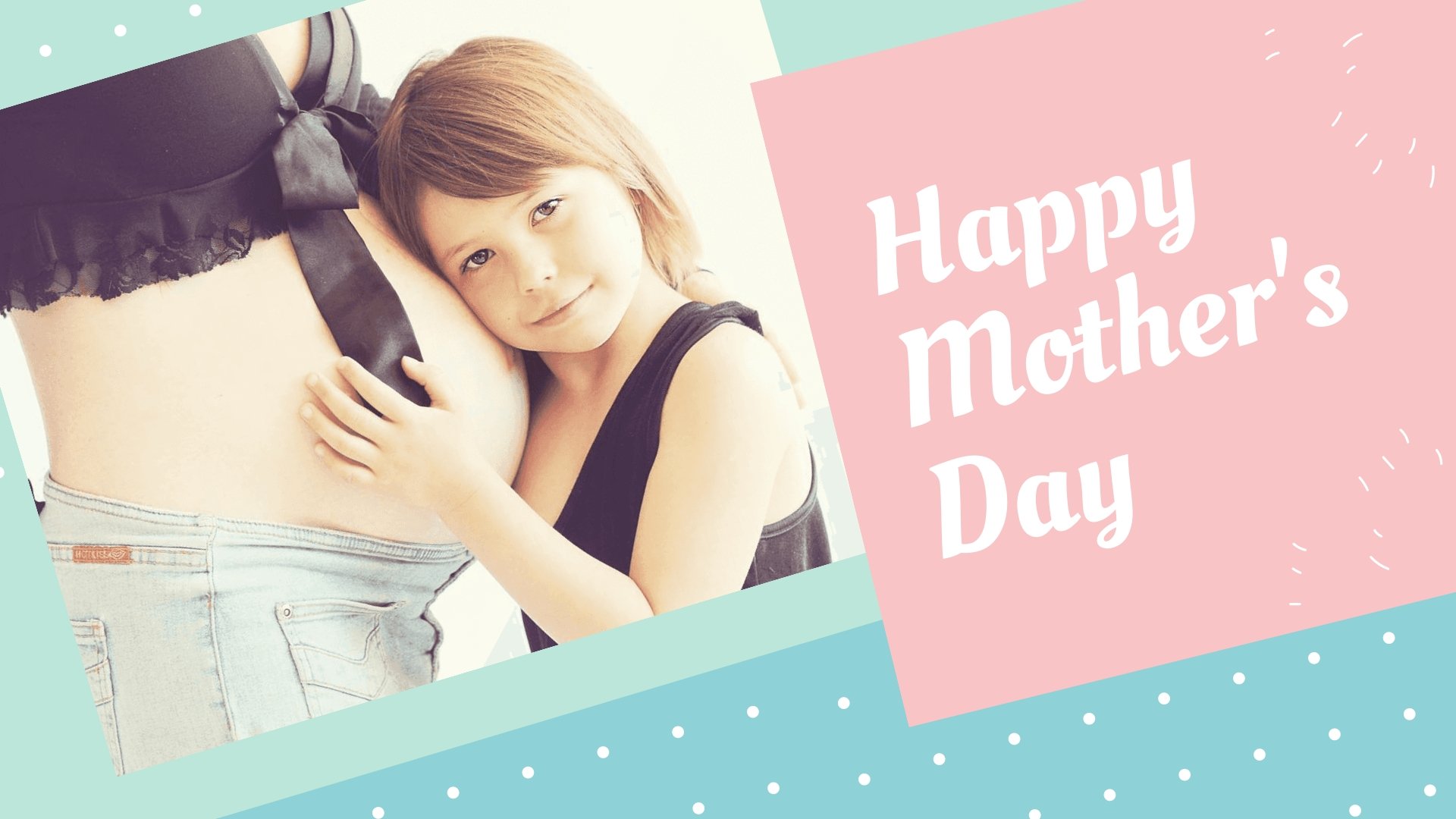 Happy Mother's Day Daughter Image Template