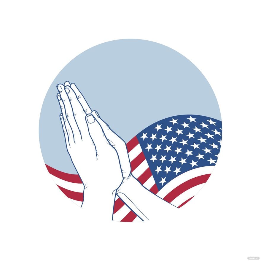 Free National Day Of Prayer Worship Clipart in Illustrator, EPS, SVG, JPG, PNG