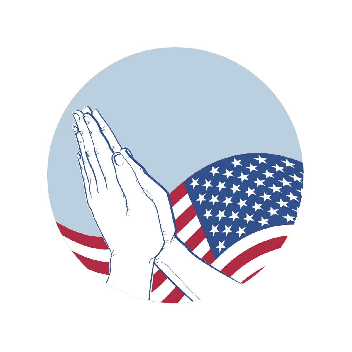 National Day Of Prayer Worship Clipart Template