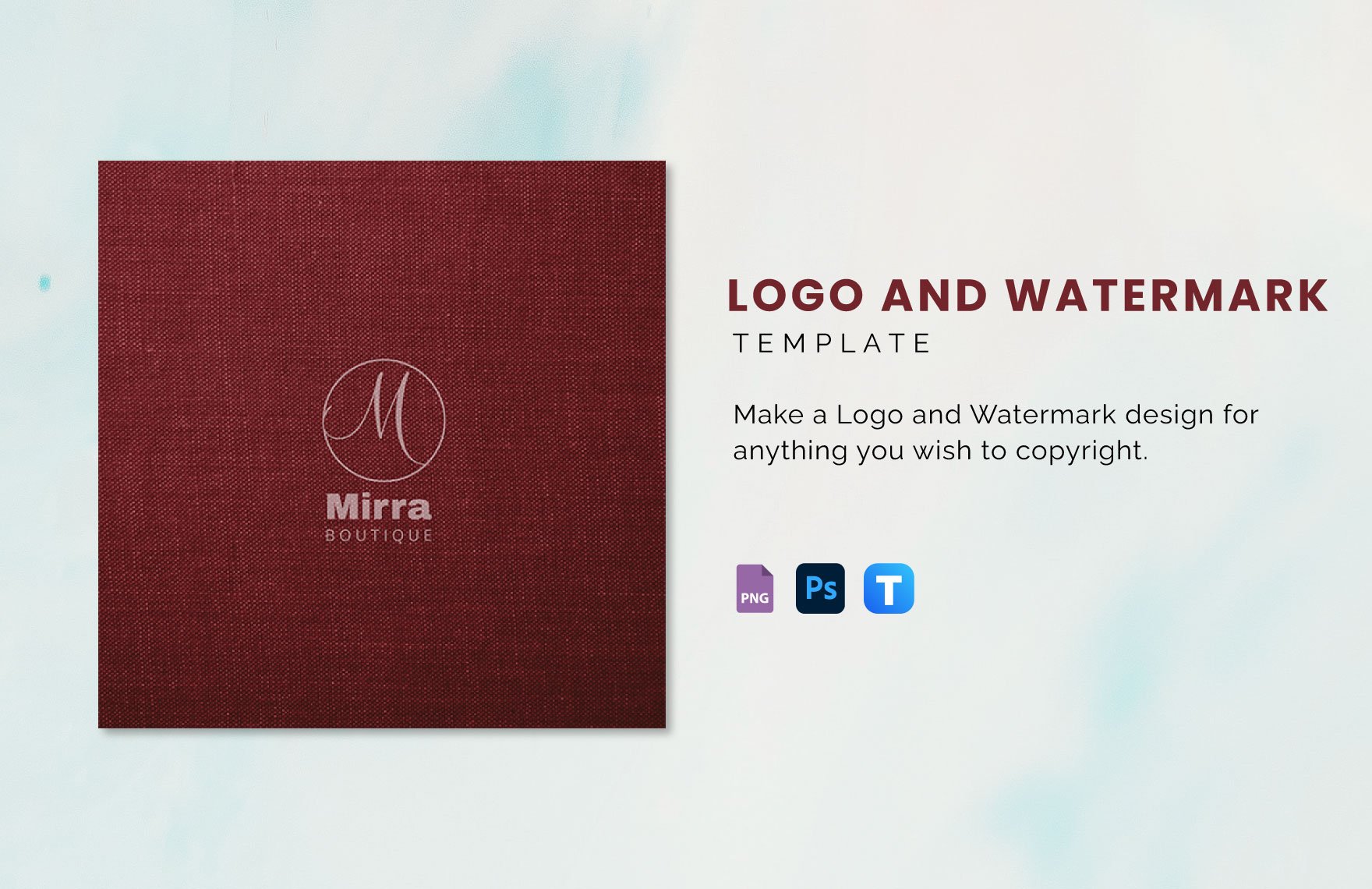 Logo And Watermark Template