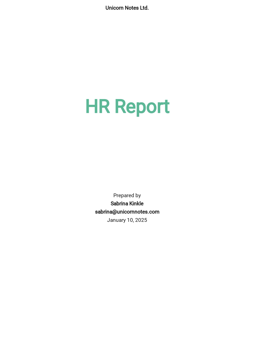 HR Report Templates in Microsoft Word (DOC) | Template.net