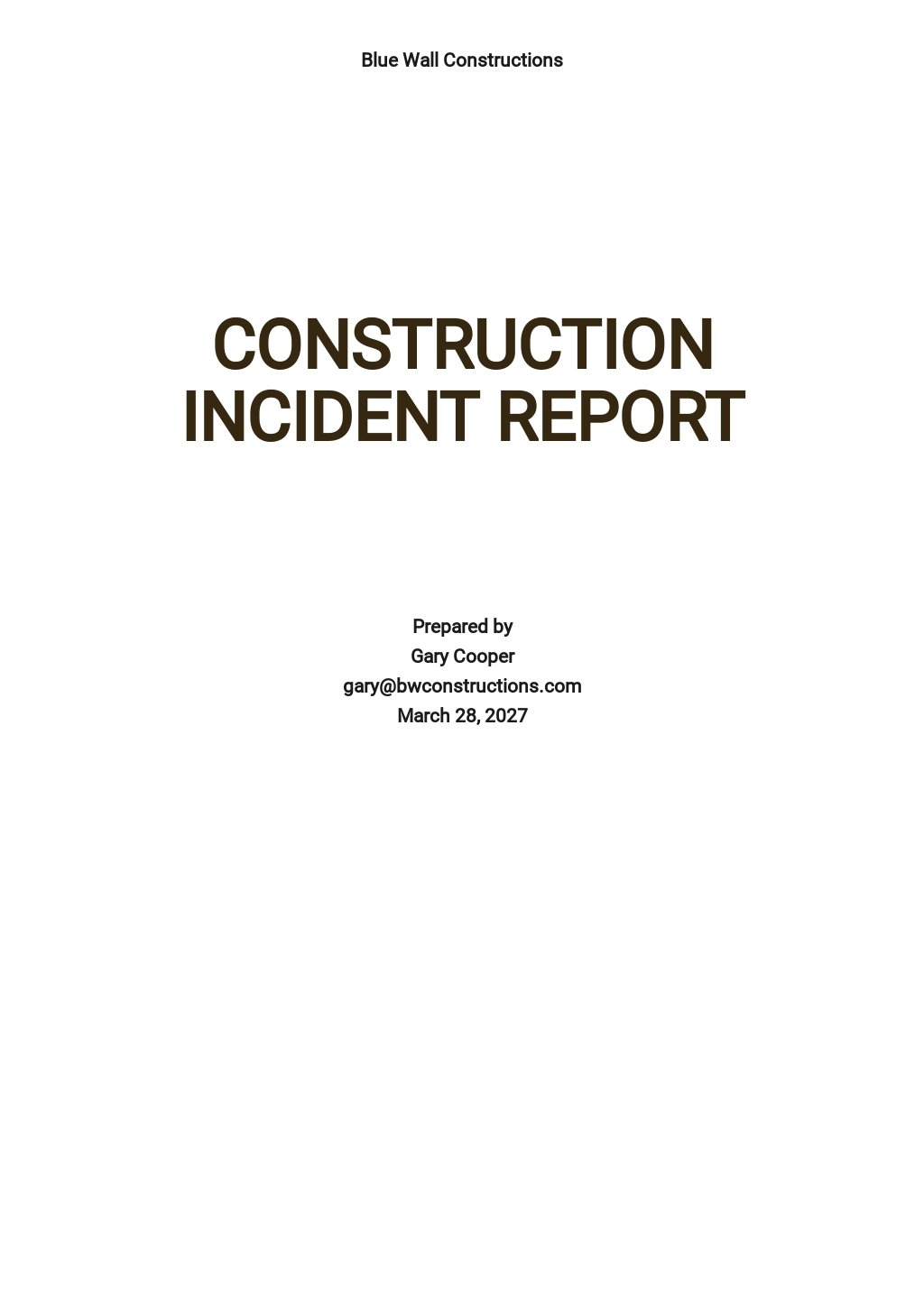 Simple Construction Incident Report Template.jpe