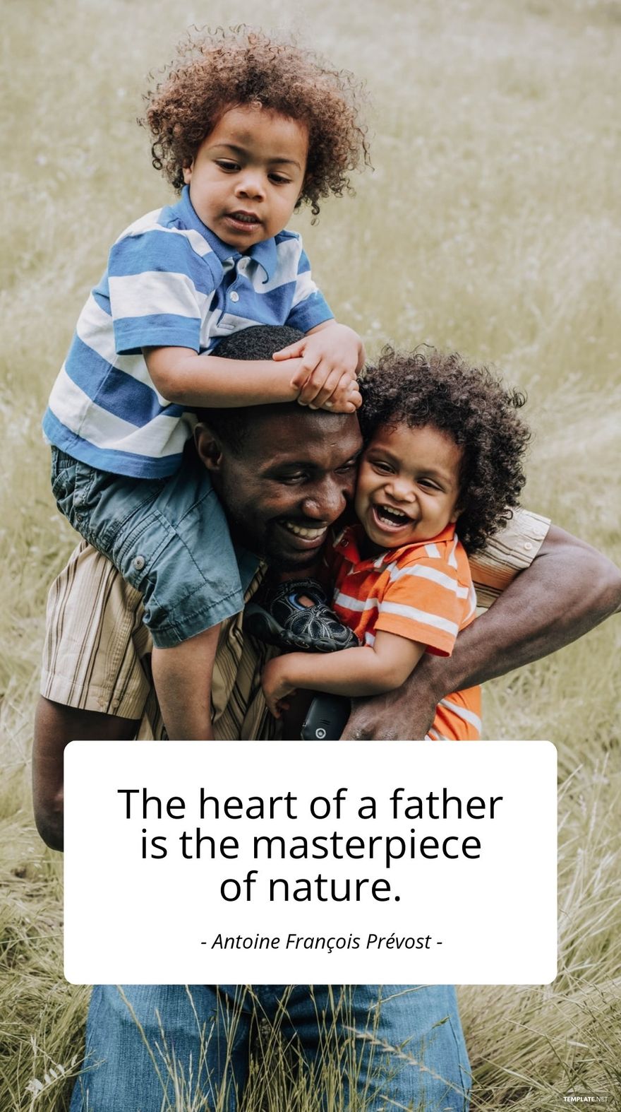 Free Antoine François Prévost - The heart of a father is the masterpiece of nature. in JPG