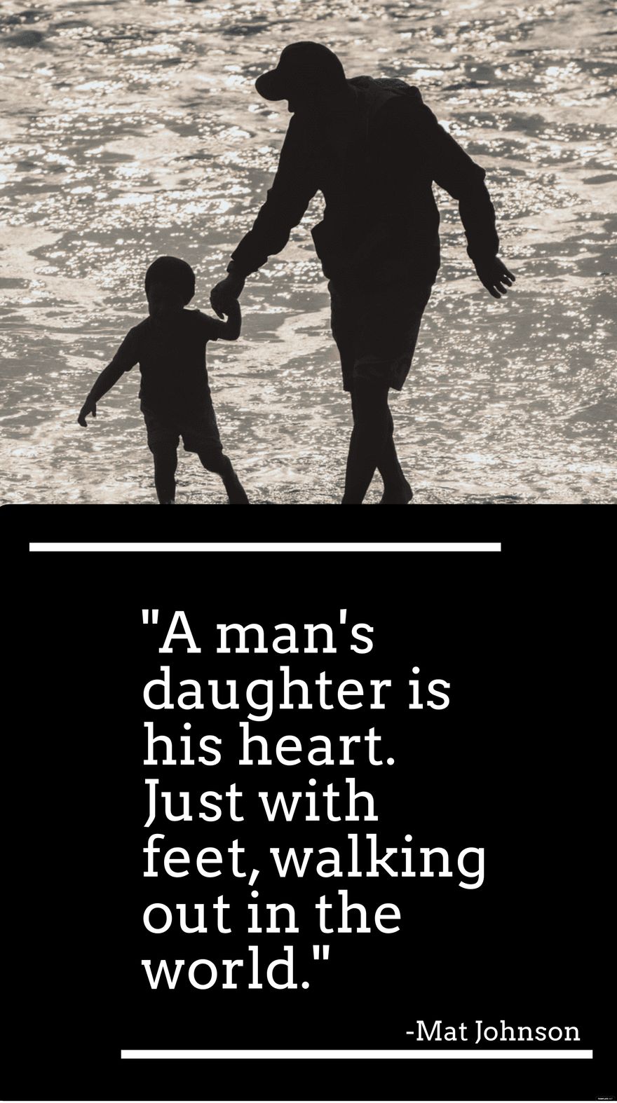 Mat Johnson - "A man's daughter is his heart. Just with feet, walking out in the world." 