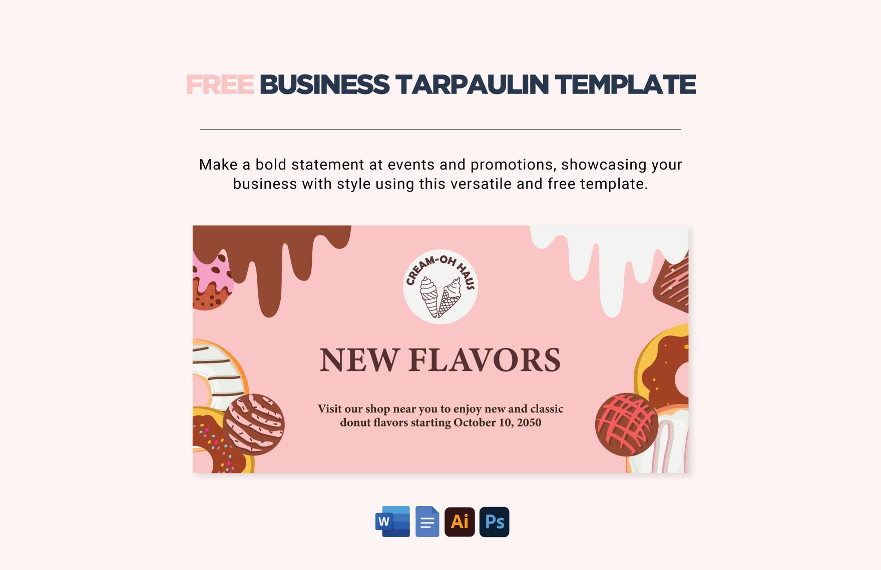 Free Business Tarpaulin Template in Word, Google Docs, Illustrator, PSD