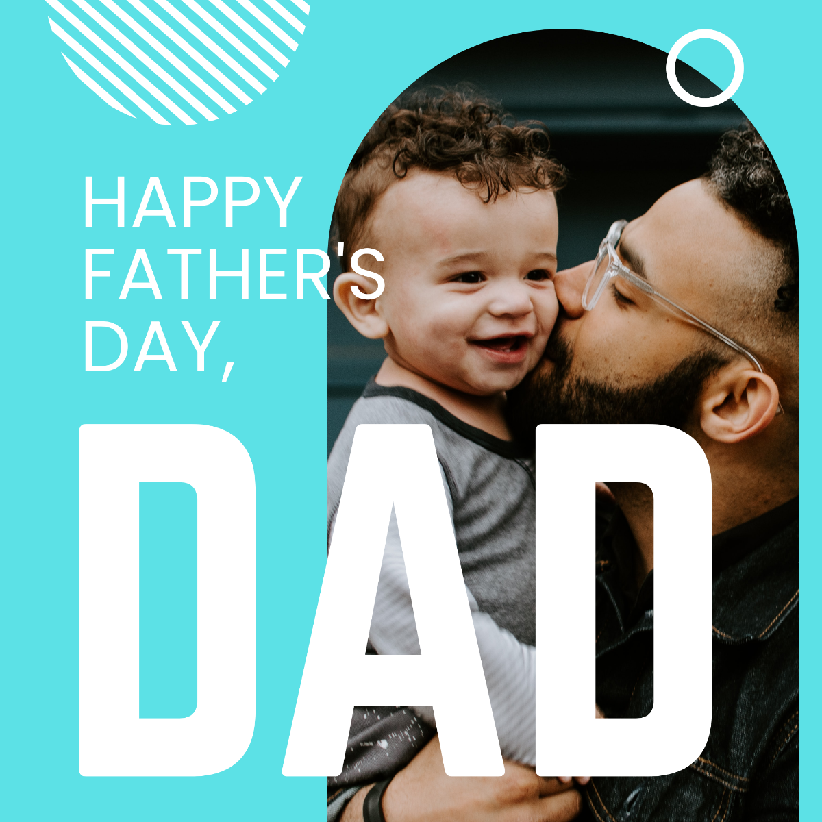 Free Happy Fathers Day Dad Template