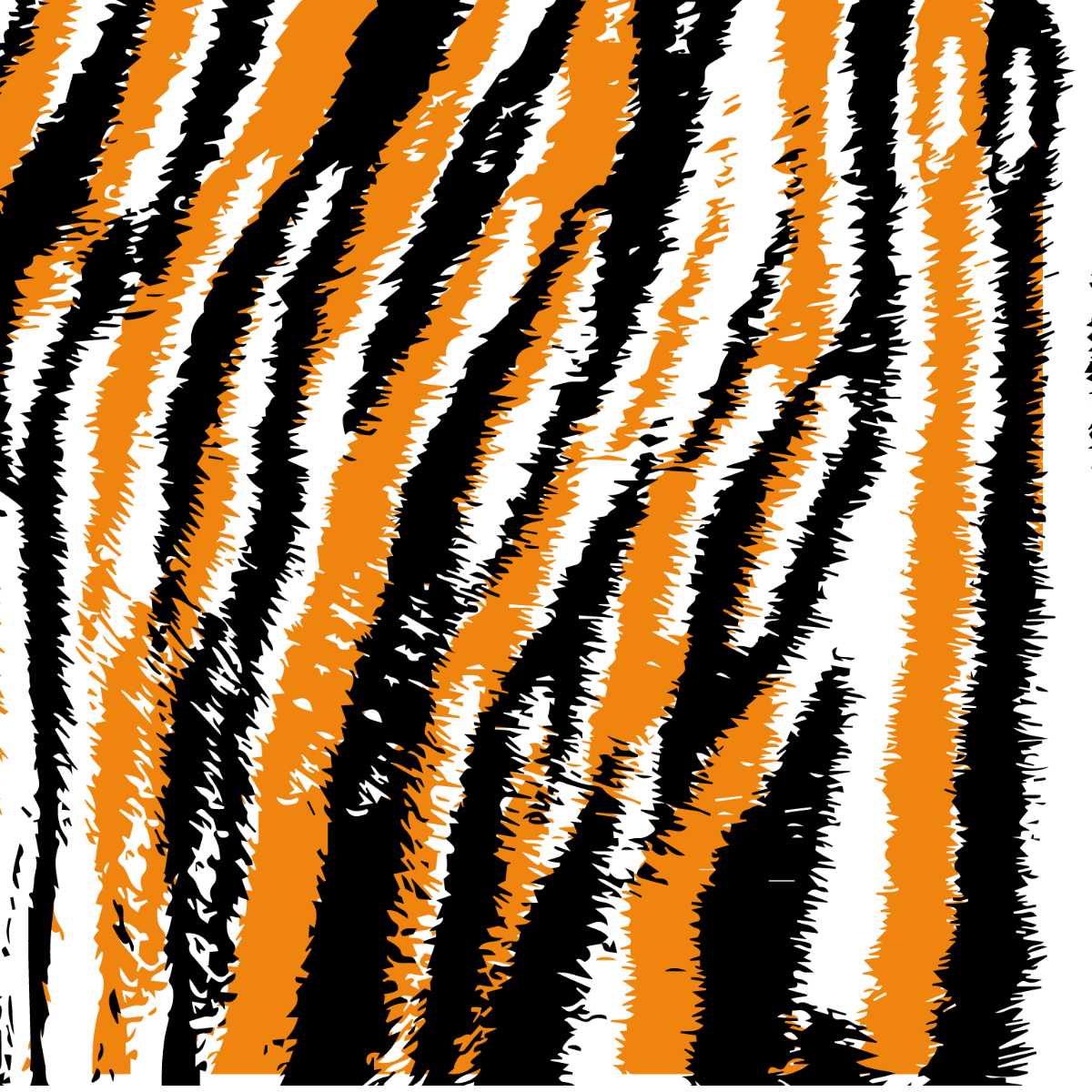 Tiger Stripes Clipart Template