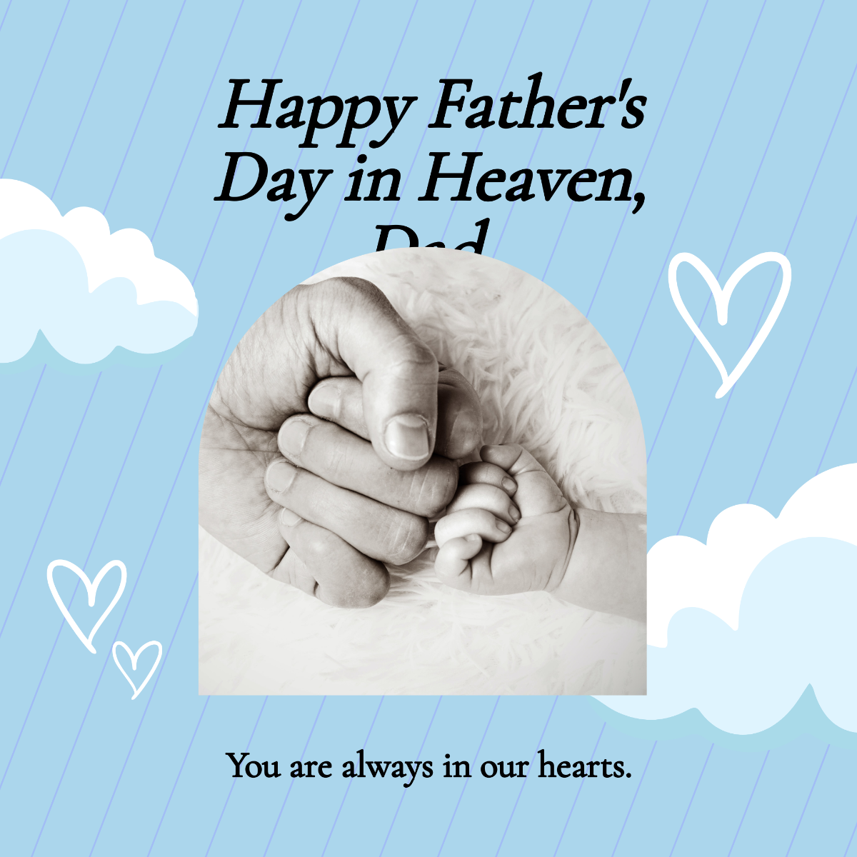 Free Happy Father's Day In Heaven Template