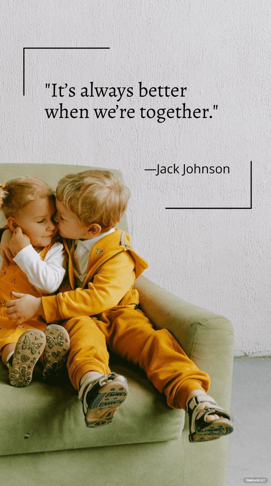 Jack Johnson - “It’s always better when we’re together.” in JPG - Download | Template.net