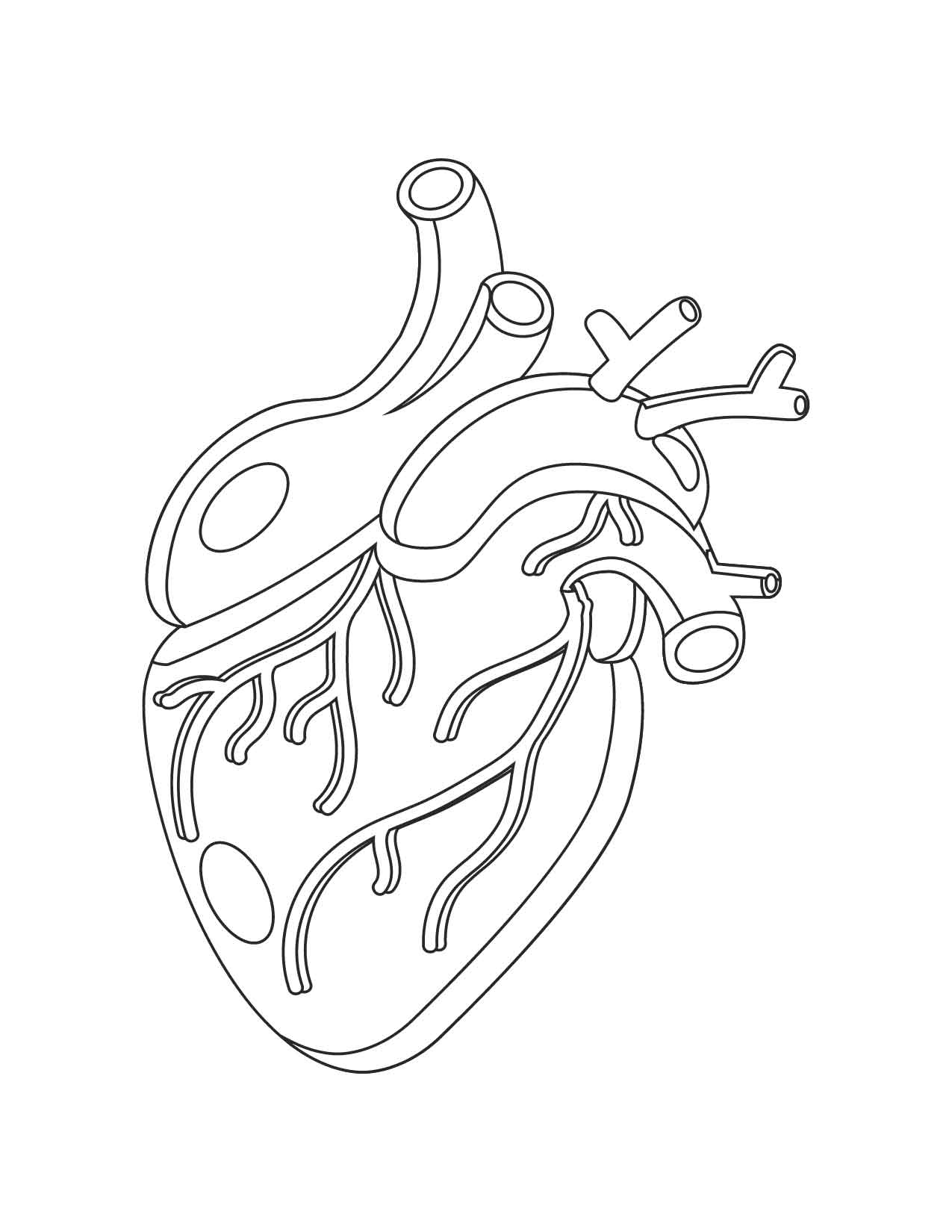 real heart stencil
