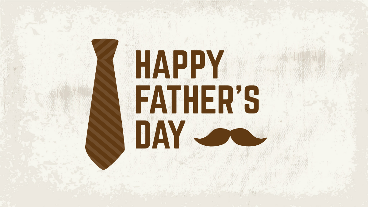Rustic Father's Day Background Template