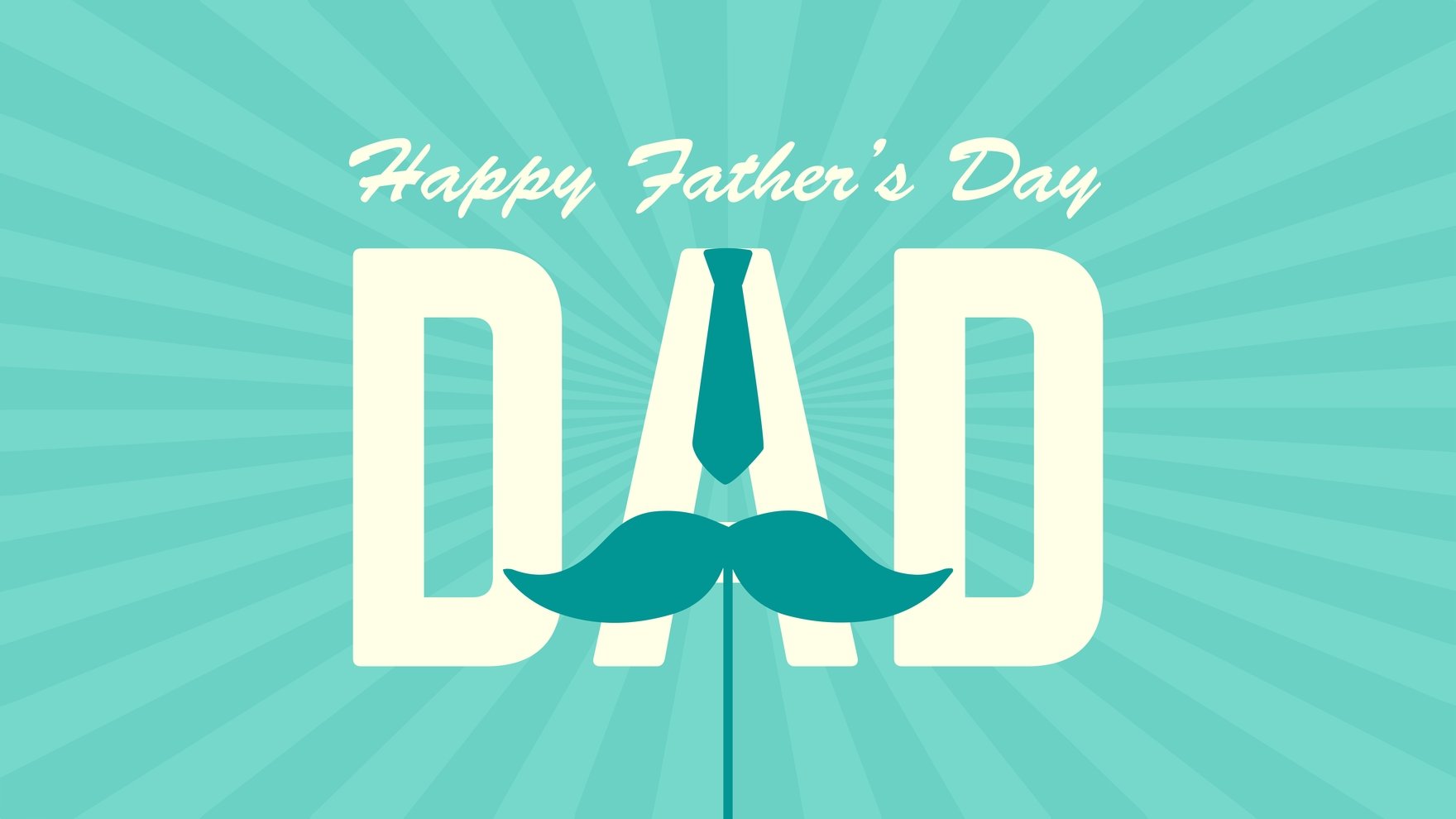 Free Green Father's Day Background in Illustrator, EPS, SVG, JPG, PNG