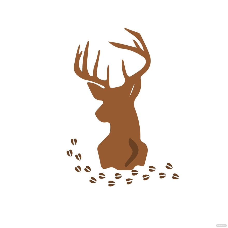 Deer Head Clipart in PDF, Illustrator