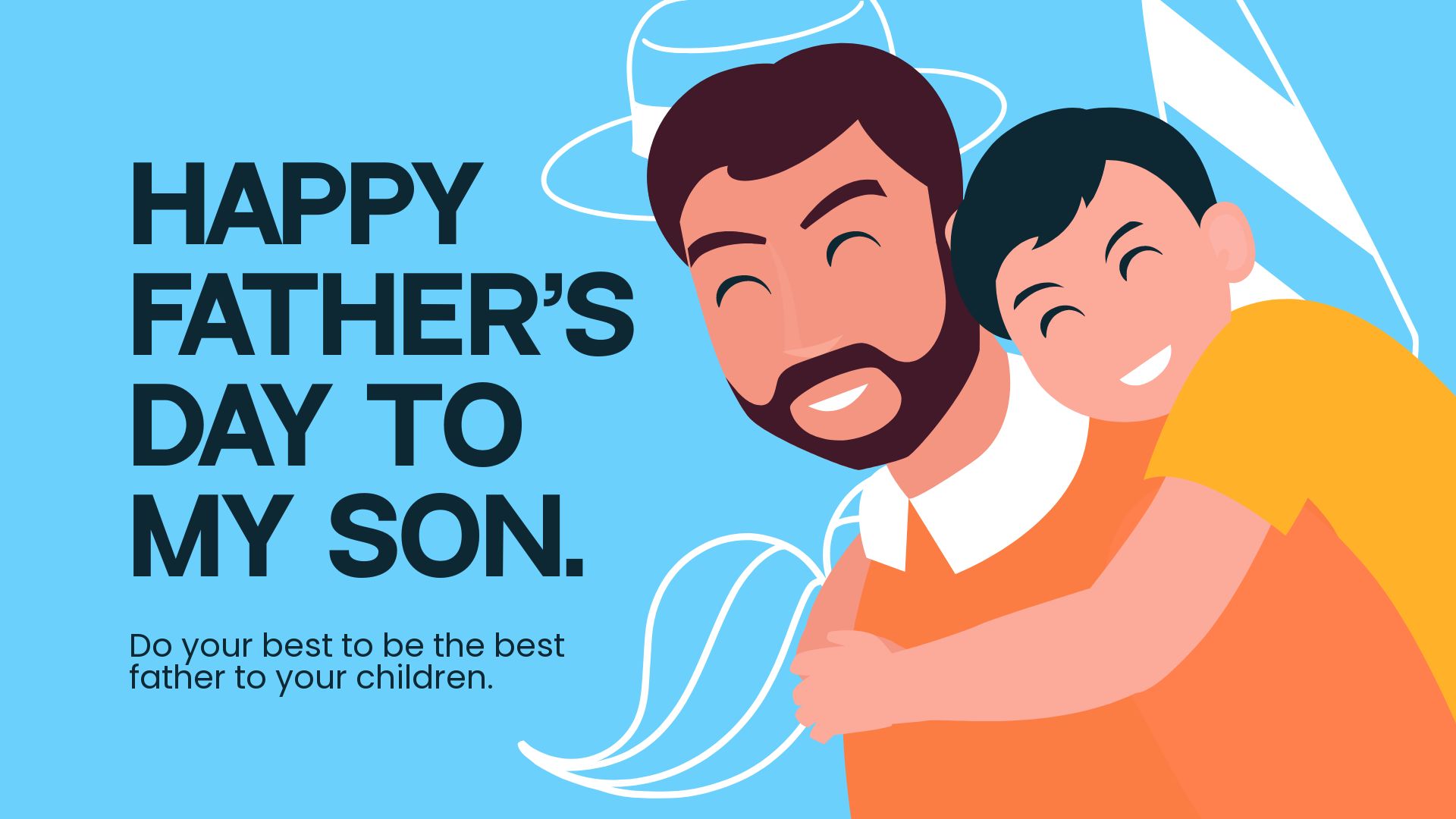 Free Happy Father's Day To My Son Image - Download in JPG