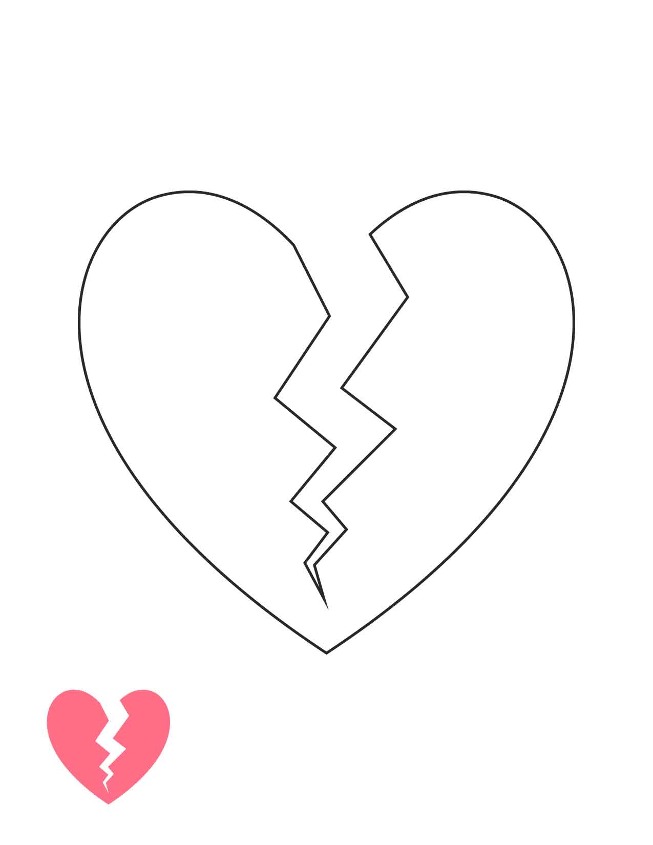 FREE Broken Heart Template - Download in PDF, Illustrator, Photoshop ...