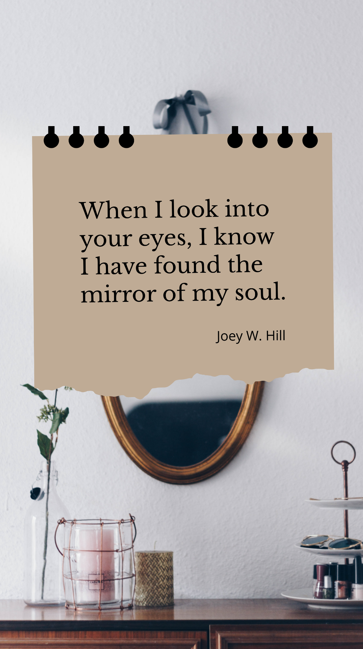 Joey W. Hill - “When I look into your eyes, I know I have found the mirror of my soul.” Template