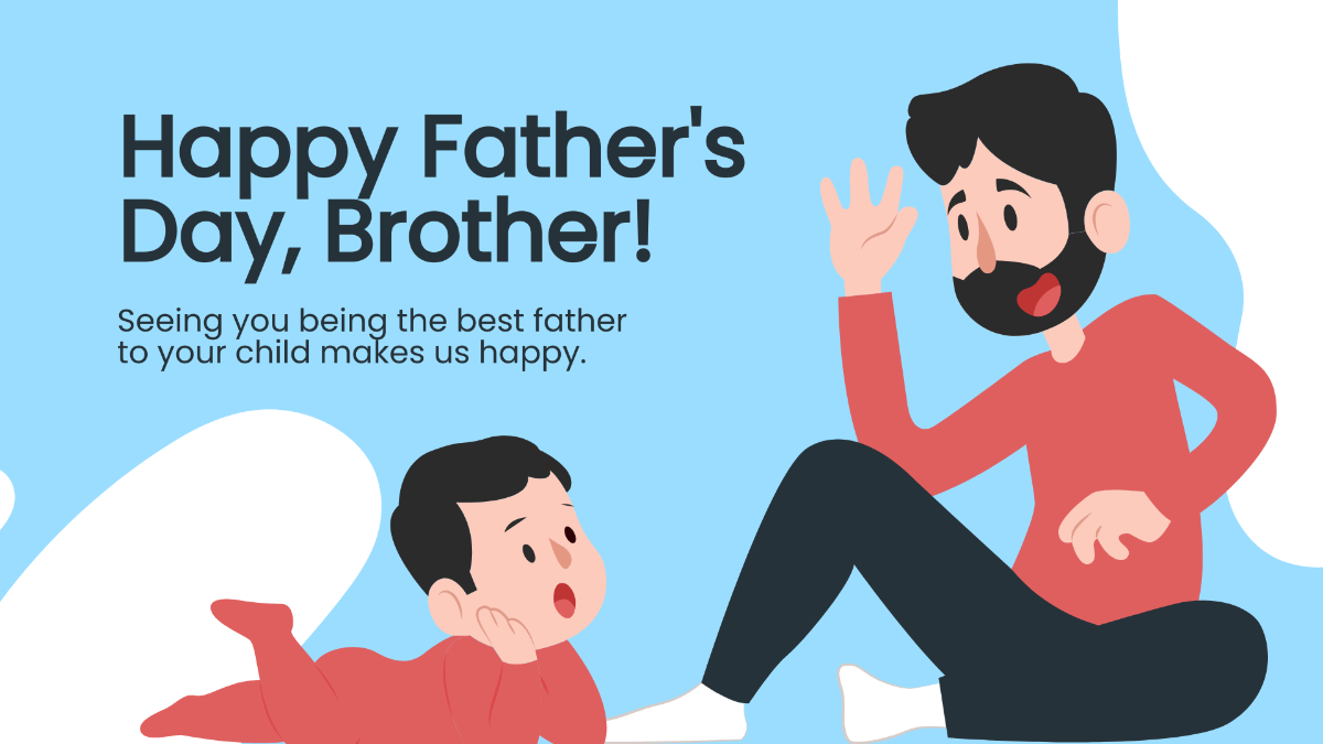 Happy Father's Day Brother Image Template