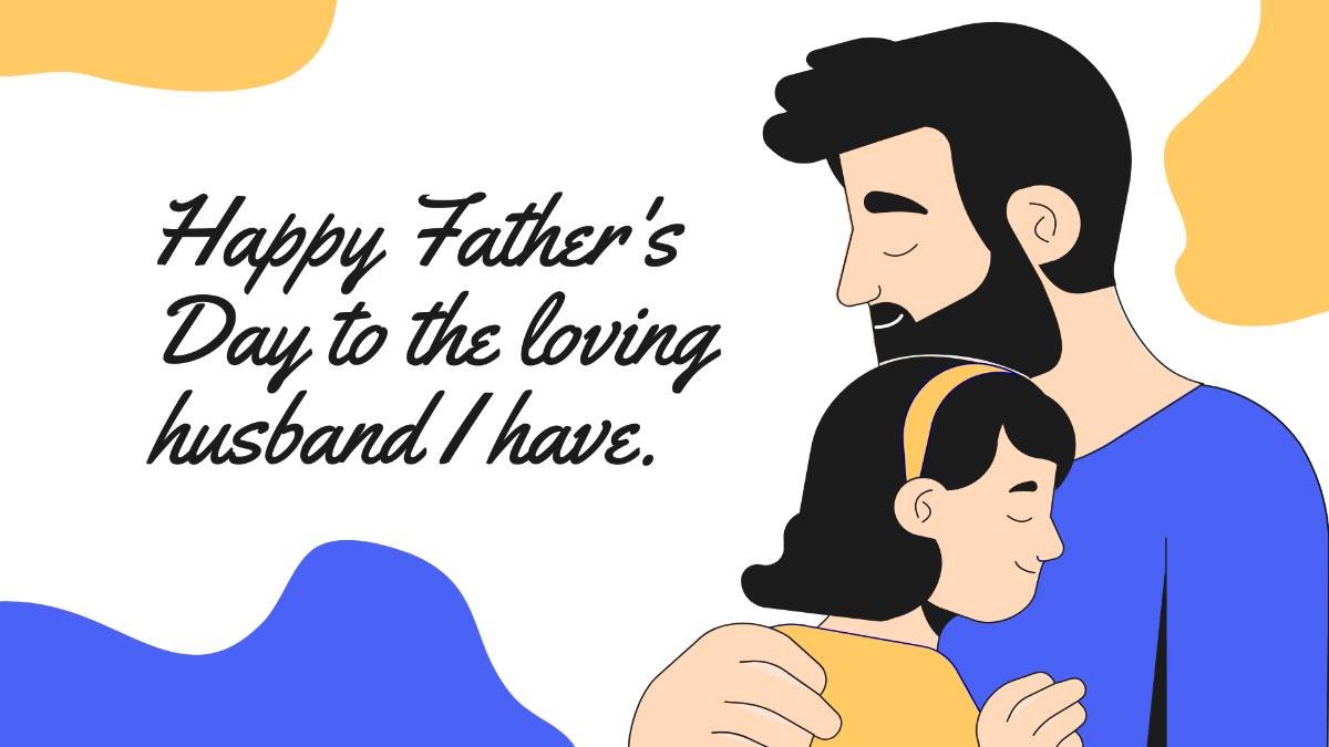 Free Happy Father's Day Husband Image Template