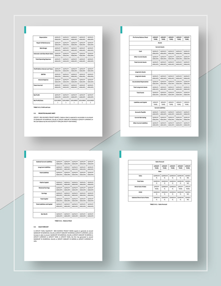 Sample project report template picture