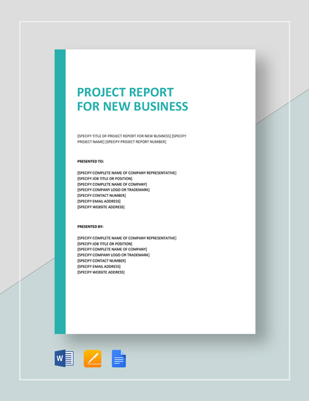 11+ Project Report Templates - PDF, Word