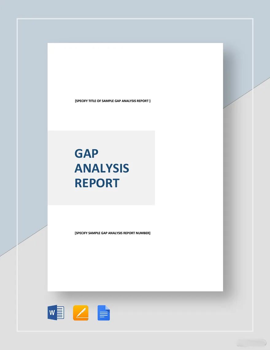 Sample Gap Analysis Report Template
