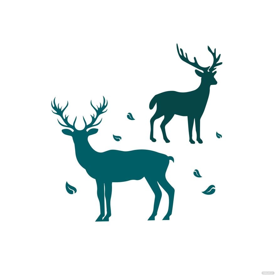 Transparent Deer Clipart in Illustrator