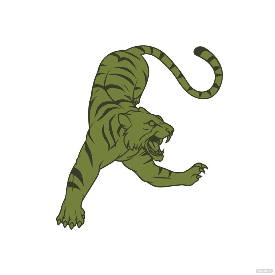 Free Tiger Camo Clipart in Illustrator