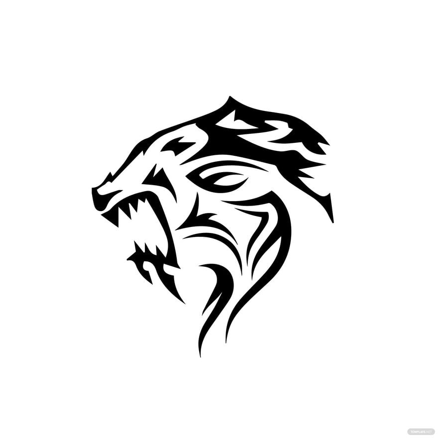 Free Tribal Tiger Clipart