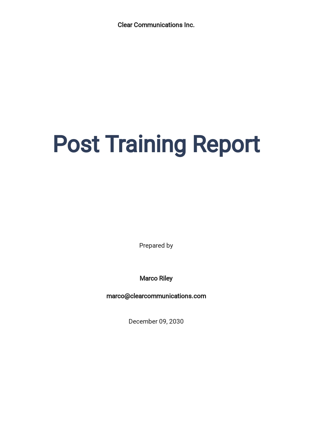 Download 11 Training Report Templates Microsoft Word DOC 