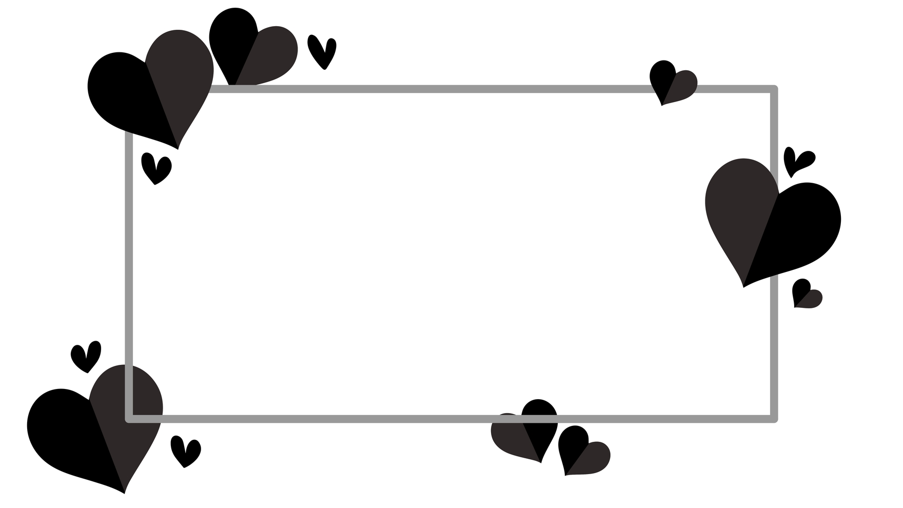 Black Heart White Background - EPS, Illustrator, JPG, PNG, SVG |  