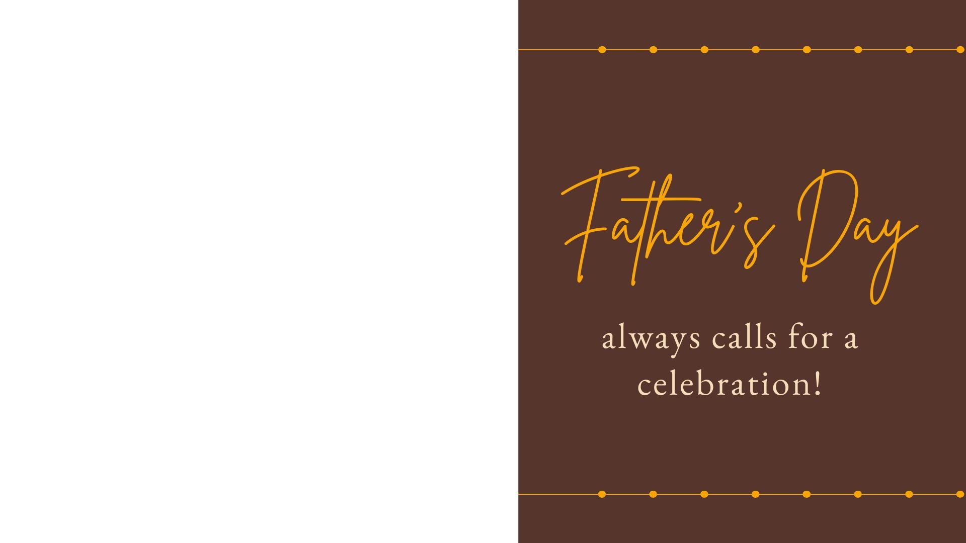 Father's Day Celebration Video  Template