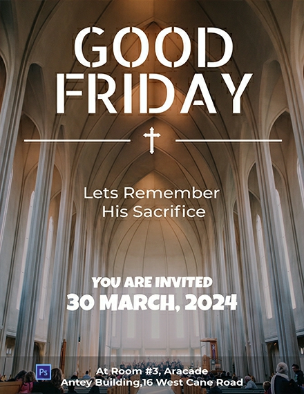 Free Good Friday Invitation Template