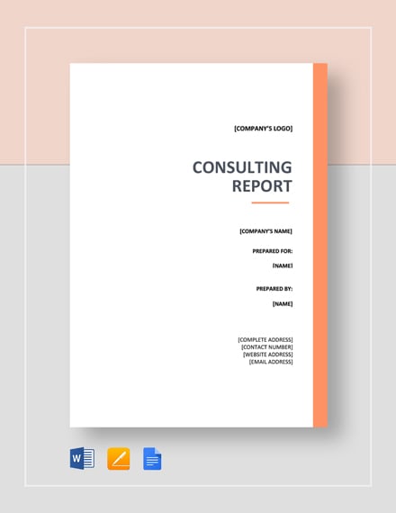 consulting report