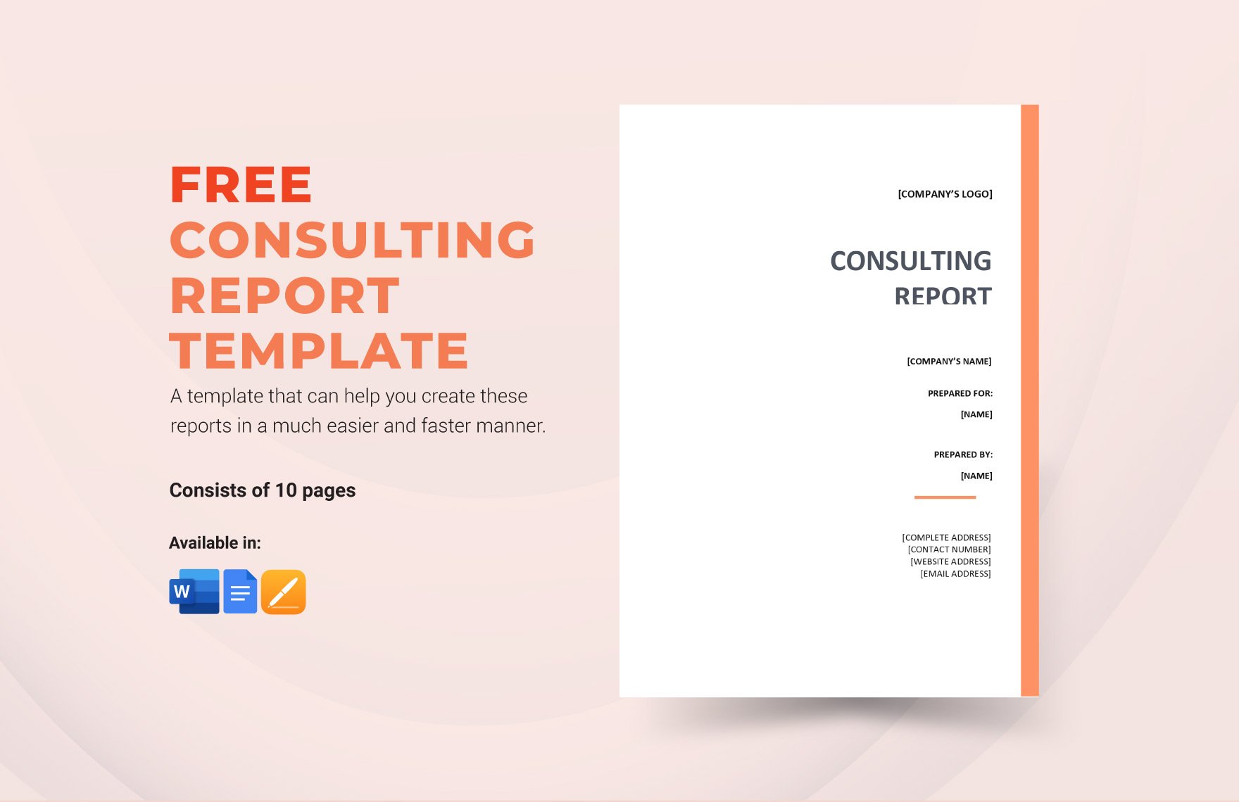 Consulting Report Template
