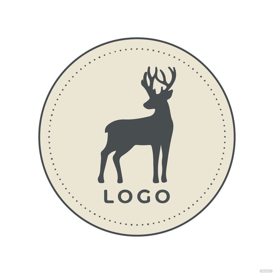 Free Deer Logo Clipart in Illustrator