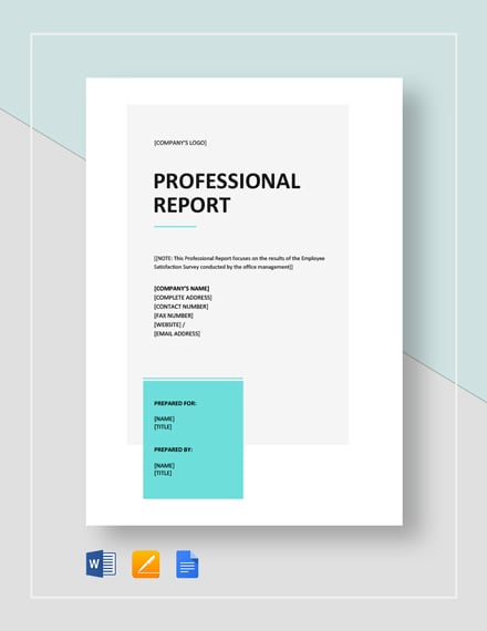 Professional Report Template Word 26 Free Sample Example Format Free Premium Templates