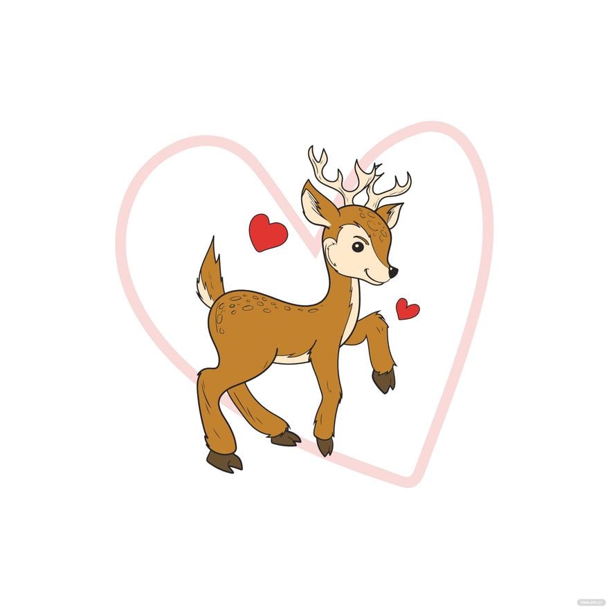 Free Baby Deer Clipart - Illustrator 