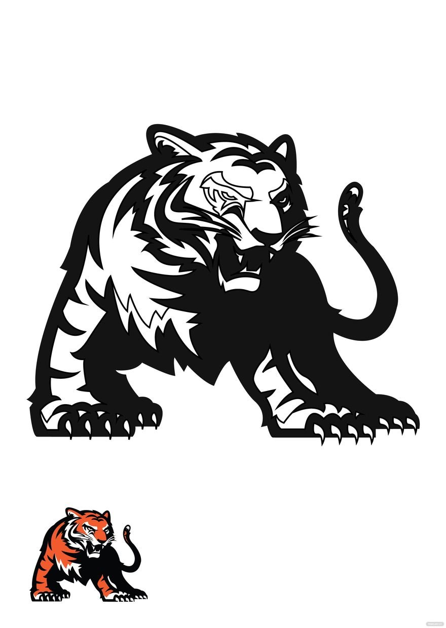 Free Bengal Tiger Coloring Page