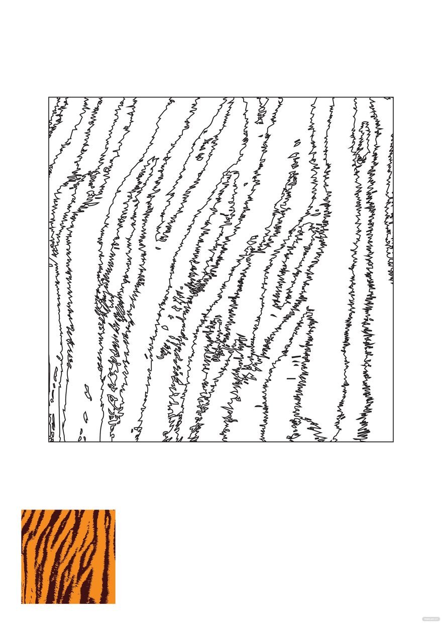 Tiger Skin Coloring Page Template