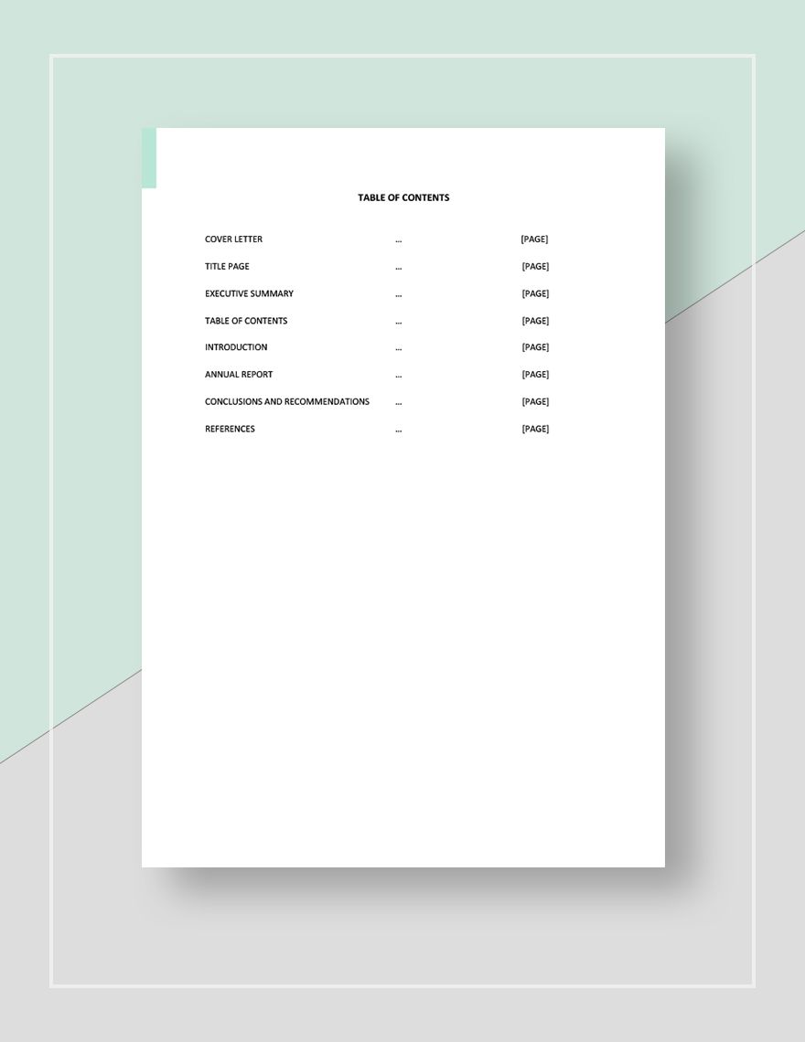 Simple Annual Report  Template
