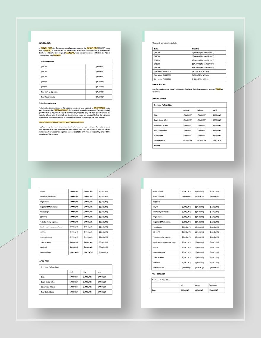 Simple Annual Report  Template