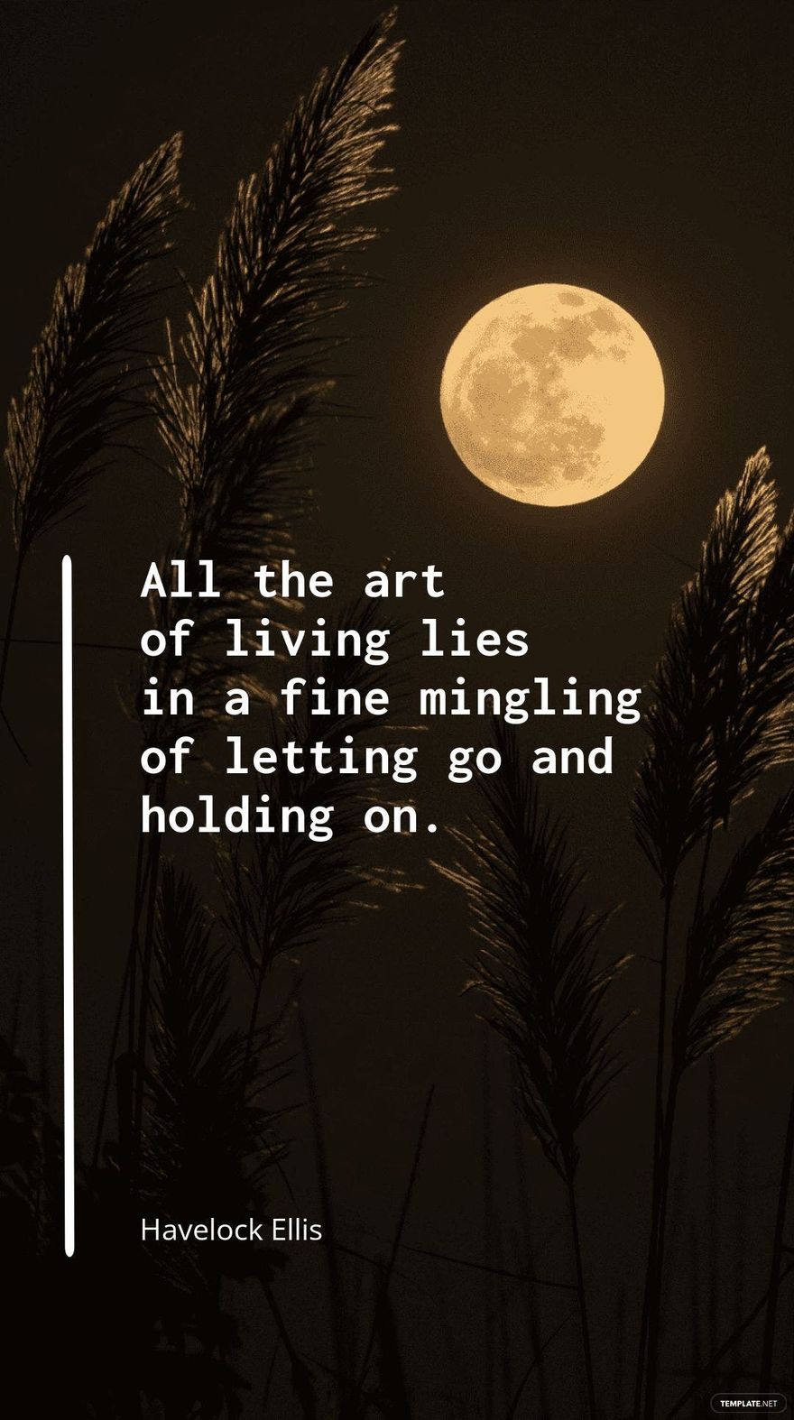 Havelock Ellis - "All the art of living lies in a fine mingling of letting go and holding on."
