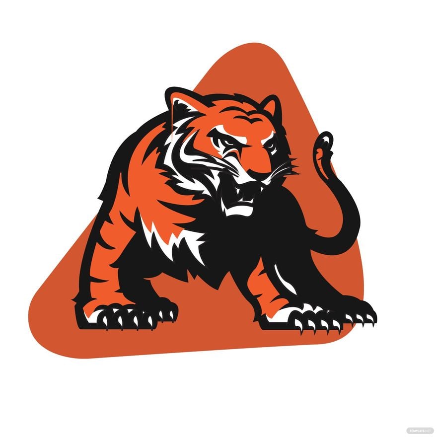 Bengal Tiger Clipart Template