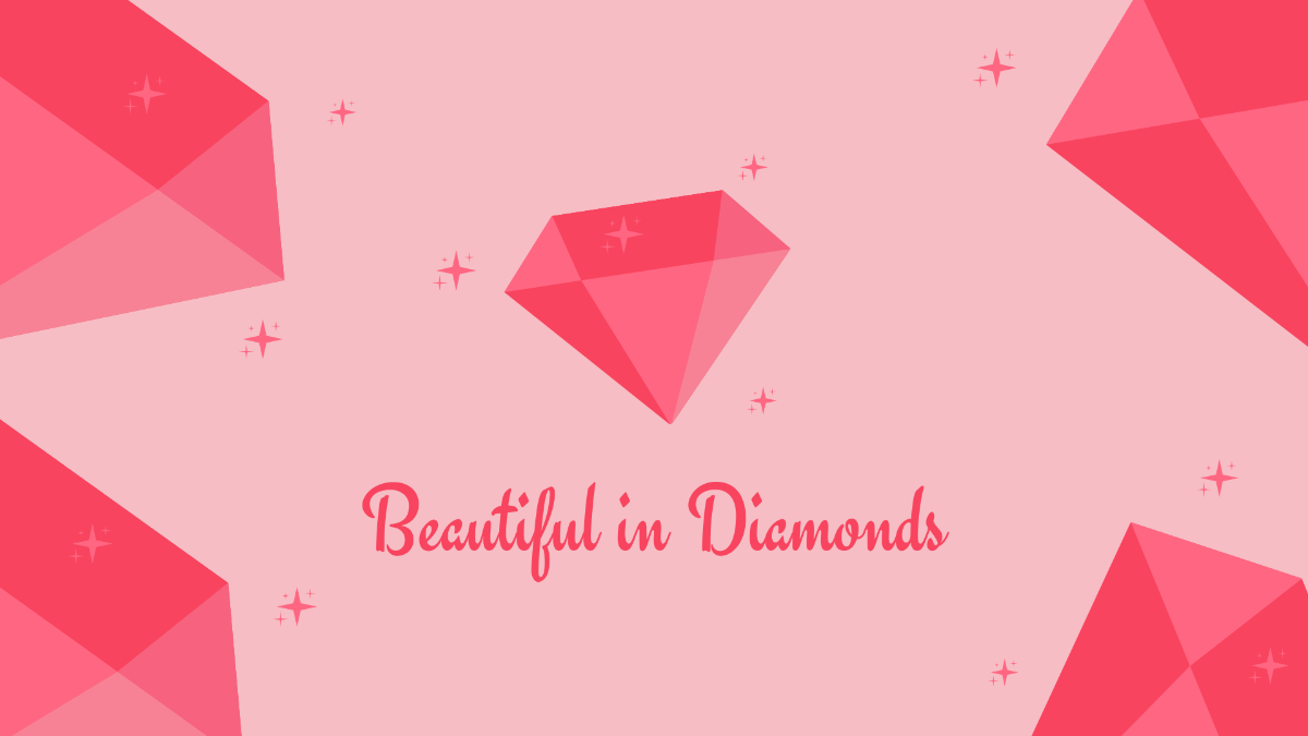 Free Pink Diamond Wallpaper Template